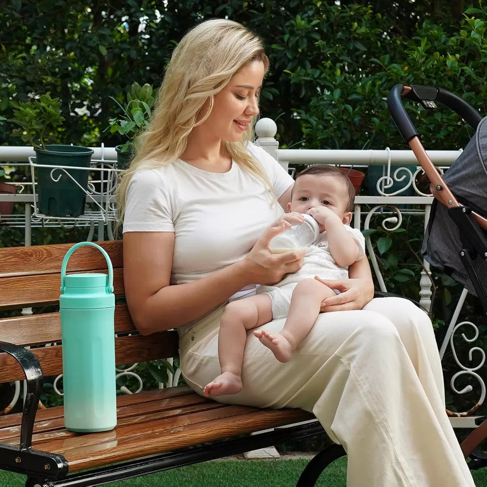 22oz Portable Breast Milk Cooler for Work & Travel, Ice-Free Breastmilk Cooler with 360° Surround Cooling for 24 Hours