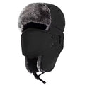 Mysuntown Winter Fuzzy Hat for Women Men Trapper Ushanka Hat with Ear Flaps Warm Russian Bomber Fur Hat with Ski Mask for Cold Weather