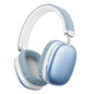 SY-BT1632 Blue Over-Ear Bluetooth Headphones: 40mm Bass Driver, Bluetooth 5.3 Dual-Mode, 40hr Battery, Comfort Fit