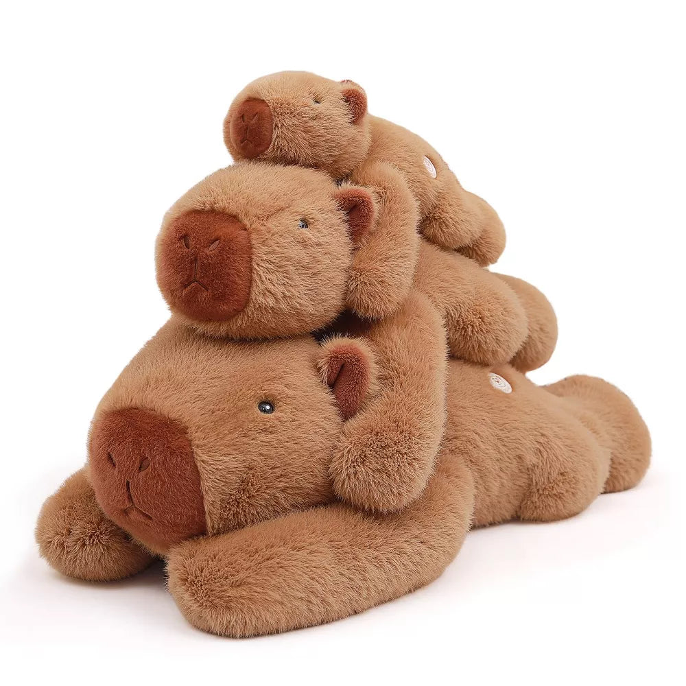 TITQWOP Capybara Weighted Stuffed Animal 23.6 Inch 2.2Lbs Capybara Plush Toy Soft and Cute Capybara Plush Animal for Adults Kids Boys and Girls
