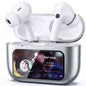 VEAT00L A9 ANC+ENC Earbuds with Smart Touch Screen,Bluetooth 5.4, HiFi Stereo Multiple EQ settings