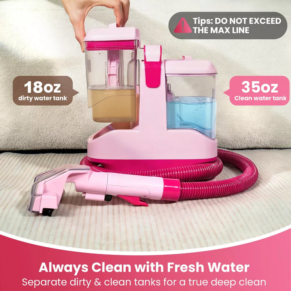 YOMA C9S Portable Carpet & Upholstery Deep Cleaner Machine – Powerful Spot & Stain Remover Formulas for Pets, Stairs, Sofa, Area Rugs, Car Seats