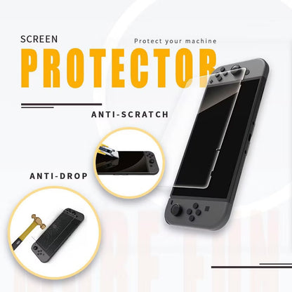 NIMO 13in1 Carrying Case Bundle for Switch and Joy-Con, Shockproof Travel Bag with Tempered Glass Screen Protector, Silicone Covers, 10 Card Slots