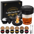Electric Cocktail Smoker Kit with 6 Wood Chip Flavors, USB Rechargeable Whiskey Smoker,Black