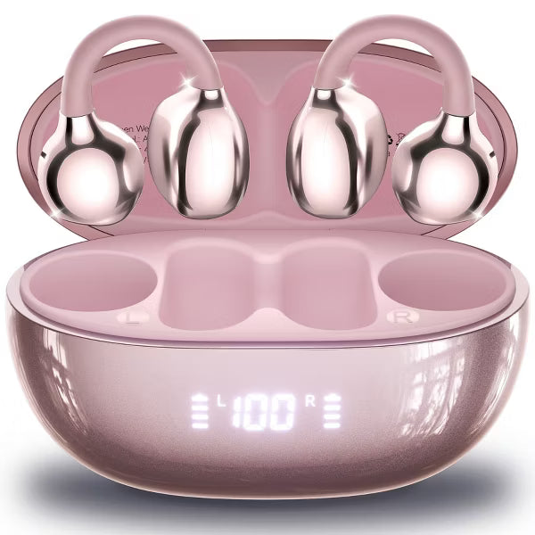VEATOOL Wireless Earbuds Open Ear Headphone Sport, Bluetooth 5.4 Earbud, 50Hrs Earphone with Earhook