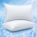 Cooling Pillows Queen Size Set of 2 Memory Foam Bed Pillows for Sleeping Pillows for Back & Side Sleepers Cool Pillow for Hot Sleepers