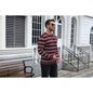 COOFANDY Men's Striped Knit Sweater Long Sleeve Crewneck Pullover for Casual Fall Wear-PAT1-S