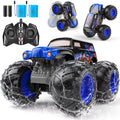 TITQWOP 1:14 Waterproof Remote Control Car,Front & Rear Wheelie Monster Truck,Amphibious RC Truck with 2 Sets of Rechargeable Batteries