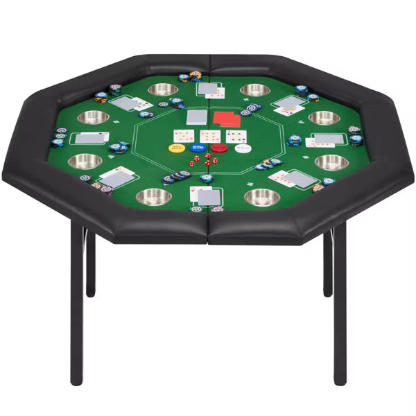 EROMMY 51” 8-Player Octagon Poker Table
