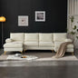 Karl Home |110 in. W Pillow Top Arm 3-Piece U-shaped Chenille Sectionals in Beige