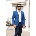 COOFANDY Men's Plaid Casual Blazer Notch Lapel Two Button Sport Coat for Smart Casual Events-Black-S