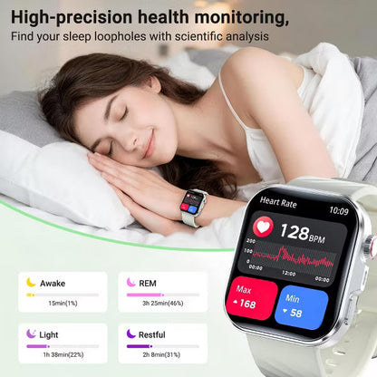 Smart Watch, IP68 Waterproof, 1.84" Display, Bluetooth Calling, 180+ Sports Modes, Fitness Tracker for Men Women