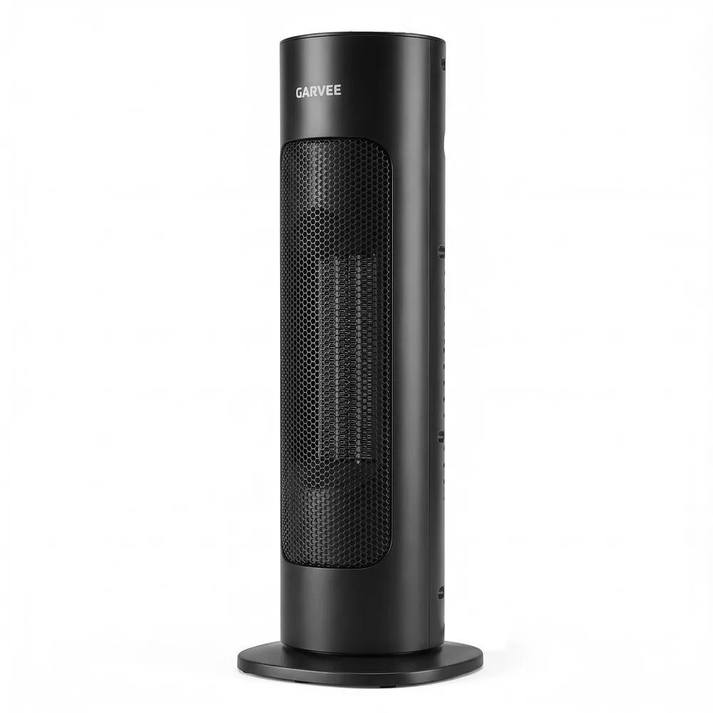 Garvee Portable Space Heater, Indoor, Oscillating, 4 Heat, Overheat/Tip-Over, Knob