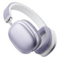 Over-Ear Bluetooth Headphones: 40mm Bass Driver, Bluetooth 5.3 Dual-Mode, 40hr Battery, Comfort Fit Purple