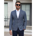 COOFANDY Men's Textured Blazer Slim Fit Two Button Sport Coat for Business Casual Wear-GW653-S