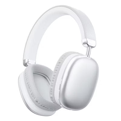 VEATOOL Wireless Over Ear Headphones 80H Playtime 6 Mics ENC Clear Calls Deep Bass Lightweight Comfort Fit for Travel Work Silver