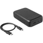 10,000mAh power bank supporting 1.5-hour fast charging; suitable for home backup, outdoor emergencies.
