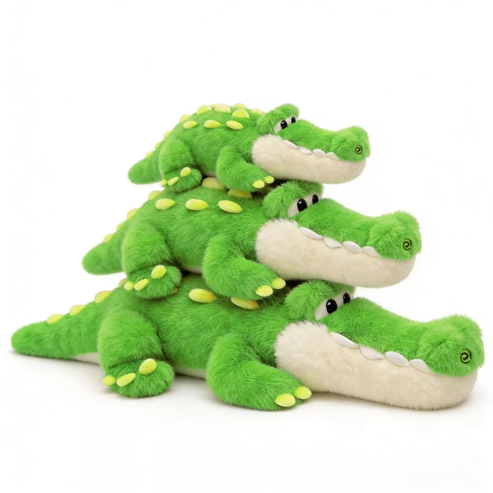 Alligator Stuffed Animal Plush Toy, Lying Flat Crocodile Hugging Pillow, Soft Long Plush for Kids & Adults, Cute Green Alligator Plush for Gift,19.6in