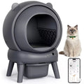 Cumrige Self Cleaning Automatic Cat Litter Box for Multiple Cats Grey