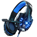 Gaming Headset with Microphone, Compatible with PS4 PS5 Xbox One PC Laptop, Over-Ear Headphones with LED Light, Noise Canceling Mic
