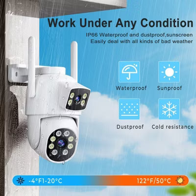 Losei 4K Security Camera Indoor/Outdoor, 5G WiFi, Night Vision, 2-Way Talk, Human Detection, IP66, SD/Cloud Storage