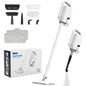 Teendow 6-in-1 Steam Mop for Floor Cleaning, Multi-Function Steam Vacuum Cleaner for Hardwood Floors and Carpet, White