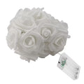 40 LEDs Rose Flower String Lights 10ft/3m Battery Operated Decorative Lights for Anniversary Valentine's Wedding Bedroom