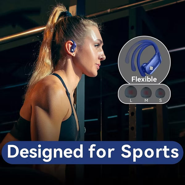 VEAT00L Wireless Earbuds Bluetooth 6.0 Sport 48Hrs Earhook 6 ENC Mic IP68 Waterproof Workout Running