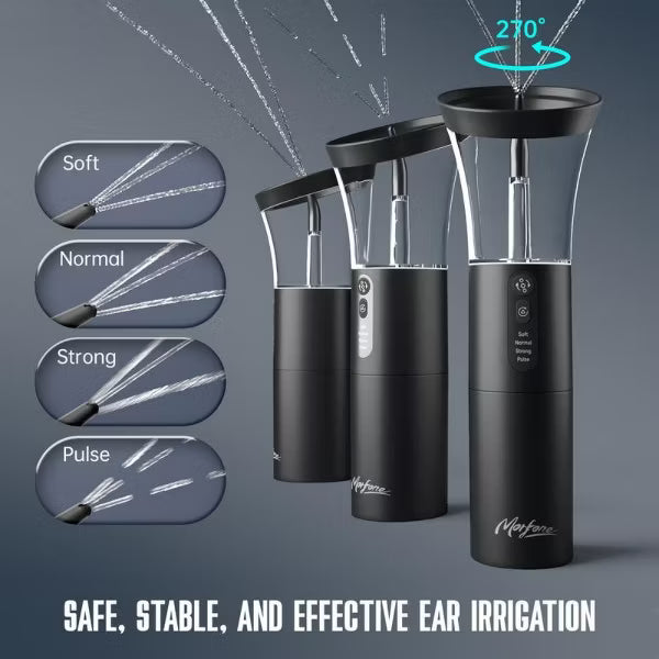 Morfone 4 in 1 Electric Ear Cleaning Kit Ear Cleaner and Ear Canal Irrigation System Perfect as a Gift