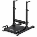 FED FITNESS Multi-Function Hip Thrust Machine with Adjustable Dip Bars, Padded Roller and Push-Up Handles, Glute Trainer for Home Gym