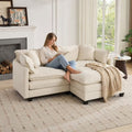 78" Cloud Sectional Couches for Living Room, Boneless Couch , 2 Seater Modular Sectional Sofa