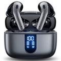 VEATOOL True Wireless Earbuds Bluetooth 6.0 150H Playback LED Power Display Wireless Charging Case IP68 Waterproof 6 ENC Mic for TV Phone Laptop