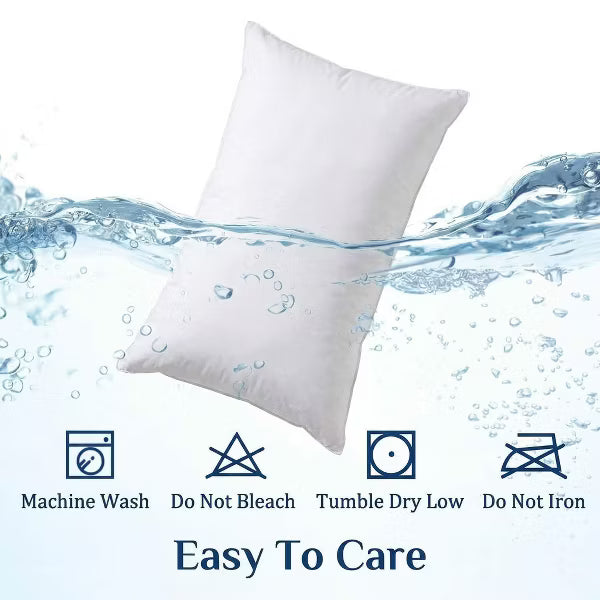 Bed Pillows Hotel Collection Bed Pillow Queen Size Set of 2 Soft Down Alternative Pillow for Sleeping, Soft Support for Back, Stomach or Side Sleepers