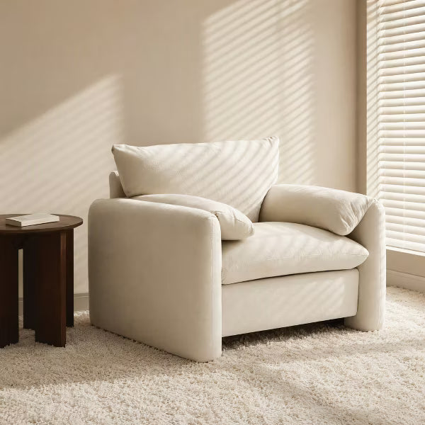 Laukingdom 38.6" Oversized Chenille Accent Armchair Lounge Chair for Living Room Bedroom 1pc
