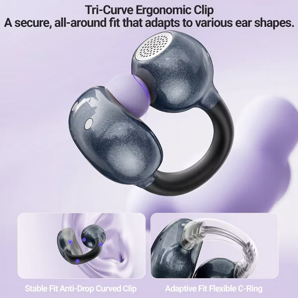 VEATOOL Wireless Earbuds Open Ear Headphone Sport, Bluetooth 5.3 Earbud, 80Hrs Earphone with Earhook
