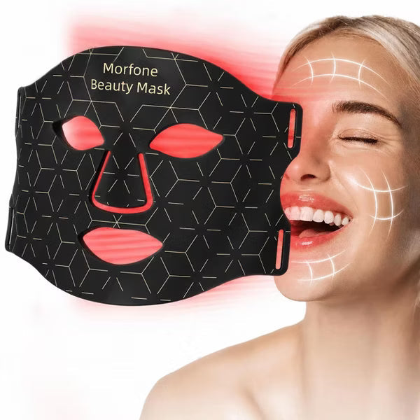 Morfone 7-in-1 LED Face Mask Light Therapy Mask Rechargeable Face Care Device