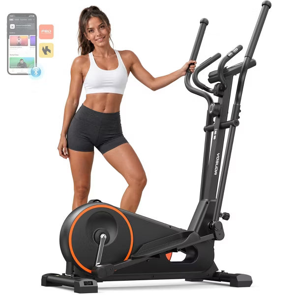 FED FITNESS Elliptical Machine for Home, Magnetic Elliptical Trainer with Adjustable Resistance, Full-Body Low-Impact Exercise Machine