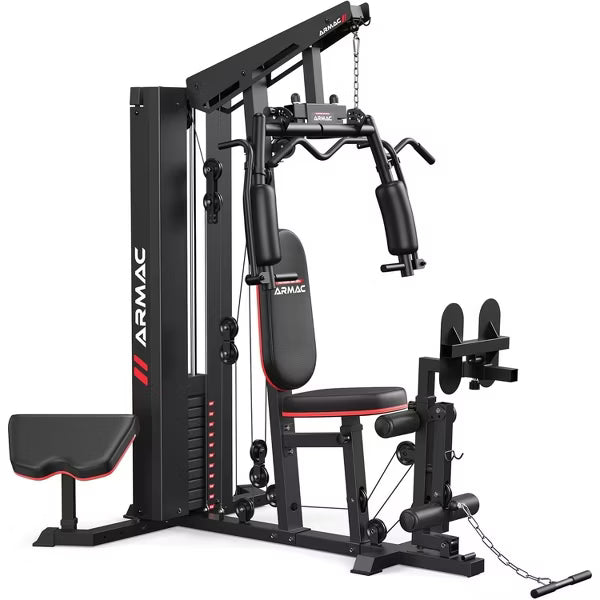 Home Gym,Multifunctional Workout Station with Leg Press | 150LBS Weight Stack Full Body Workout Equipment for Home Exercise Fitness Strength Training