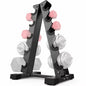 FED FITNESS Dumbbell Rack Stand Only, Weight Rack for Dumbbells Compact A-Frame Home Gym Space Saver,480 LBS Weight Capacity
