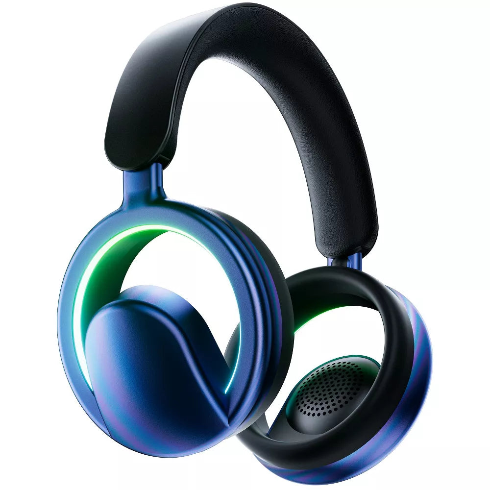 Wireless Bluetooth Open Ear Headphones with Detachable Mic, 20H Playtime, Ultra-Comfort, Rich Bass, Breathable & Foldable for Travel Home Office Game