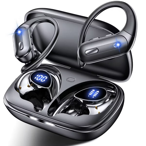 VEATOOL T6 Wireless Earbuds Bluetooth Headphone Sport, Bluetooth 5.4 Earbud, 72Hrs Earphone with Earhook