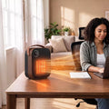 Garvee 1500W Ceramic Heater, Portable Indoor, 2 Heat Modes, Thermostat, Safety