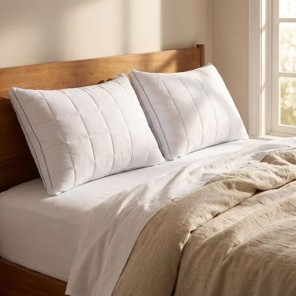 3-in-1 Bed Pillows Queen Size Set of 2 - Down Alternative Pillow for Sleeping, Cooling Hotel Quality Pillow Set for Back, Stomach or Side Sleepers
