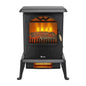 Karl Home 1500-Watt Infrared Electric Fireplace Stove with 2 Heat Settings in Black