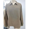COOFANDY Men's Relaxed Fit Cotton Long Sleeve Polo Shirt with Chest Pockets Black XL