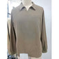 COOFANDY Men's Relaxed Fit Cotton Long Sleeve Polo Shirt with Chest Pockets Black XL