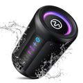Bluetooth speaker, Wireless Portable Bluetooth Speaker with IPX7 Waterproof, Up to 24H Playtime, Powerful Bass,LED Lights for Home/Party/Outdoor