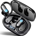 V7 Ear Buds Wireless Earbuds 96hrs Playback Bluetooth Headphones IPX7 Waterproof Stereo Bass Over-Ear Earphones with Earhooks Microphone