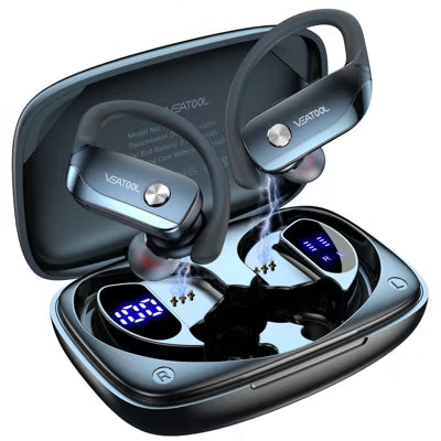 T6 Wireless Earbuds Bluetooth Headphone Sport, Bluetooth 5.4 Earbud, 72Hrs Earphone with Earhook