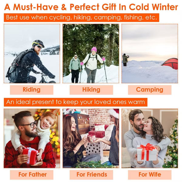 Electric Heated Scarf USB Heating Neck Wrap Unisex Winter Heated Neck Shawl Soft Warm Scarves w/ 3 Heating Modes
